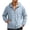 Light Blue, variant on Men's Lightweight Hooded Sun Protection Jacket, 100% Polyamide Breathable Full Zip Up Windbreaker, Casual Outdoor Hiking Travel UV Protection Coat for Men S-3XL