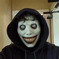 thumbnail image 3 of Máscara de Halloween de miedo Demonios sonrientes Máscara de terror Máscara blanca espeluznante más aterradora con ojo para el mal Cosplay, 3 of 5