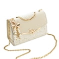 thumbnail image 1 of Bolso bandolera de moda para mujer, bolsos de un solo hombro con lentejuelas a la moda, bolsa para teléfono móvil, bolso de cuero PU para mujer con colgante de borla, 1 of 5