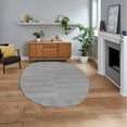 thumbnail image 6 of Oval Rug, Grey Carpet 8X10, Bedroom, Living room, Tufted Woolen Rugs, Geometric Design, 6 of 6
