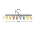 thumbnail image 6 of Joernso Coat Hanger with 8 Clips 360 Degree Rotation Great Load Bearing Underpants Towel Clothes Drying Holder Clip Sock Clip Hanger Wardrobe Cap Organizer, 6 of 7