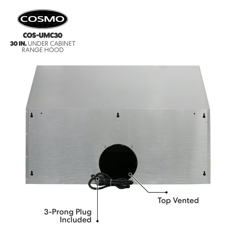 UMC30  30″ Under Cabinet Stainless Steel Range Hood with Digital