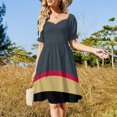 thumbnail image 4 of Vestido de manga corta acrílico de lujo para mujer, vestido de fiesta de noche, vestido elegante para mujer, vestido de boda., 4 of 7