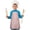 Easter and Decorated, variant on Easter and Crosses Cream Pattern Youth Aprons, Adjustable Neck Strap Aprons for Teens' Cooking & Baking
