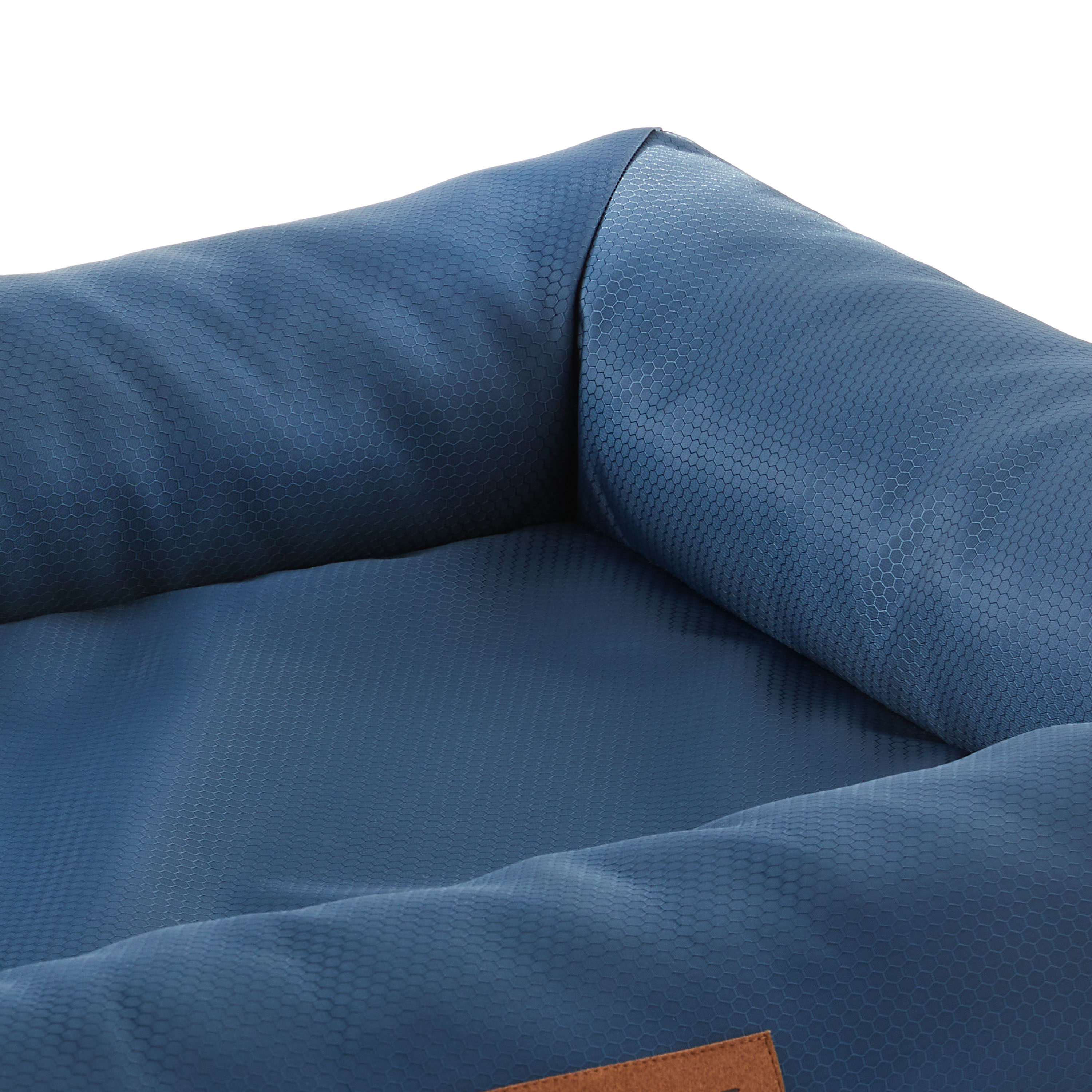 Vibrant Life Durable Bolster Pet Bed, Large Blue, 36x27" photo 4