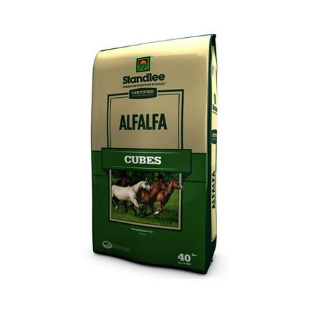 - Standlee Hay 1180-40111-0-0 Livestock Forage, Alfalfa Cubes, 40-Lb. Bag - Quantity 1