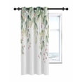 thumbnail image 7 of Green Eucalyptus Thermal Insulated Blackout Curtains for Bedroom 90 Length Leaf Red Fruit Watercolor Plant Farmhouse Room Darkening Curtain 1 Panel Grommet Window Curtain Drape for Living Room, 7 of 7