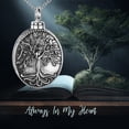 thumbnail image 6 of Onefinity Tree of Life Urn Necklaces for Ashes Oxidation Silver Jewelry Funeral Gift for Family, 6 of 6