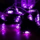 thumbnail image 4 of Luces de cadena, 20 luces de cadena de araña púrpura LED 3m Luces de iluminación con pilas para decoraciones de patio de vacaciones de fiesta, 4 of 6