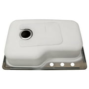 Stainless Steel Single Bowl Drop-In Kitchen Sink, 18-Gauge 304, 3-Hole, 33 x 22 x 8 in.