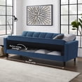 thumbnail image 4 of Loft Lyfe Swaine Linen Sofa Bed Convertible Tufted With Storage, Blue, 4 of 11
