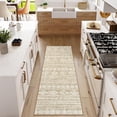 thumbnail image 2 of Moynesa 2'x6' Boho Moroccan Runner Rug,Washable Khaki Kitchen Runner Rug Non Slip,Low-Pile Soft Bohemian Tribal Carpet Runners for Hallways Entryway Laundry Bedside Farmhouse, 2 of 7