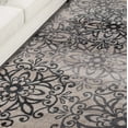 thumbnail image 6 of Contemporary Floral Medallion Plush Polypropylene Washable Indoor Area Rug, 5' x 8', Oatmeal by Blue Nile Mills, 6 of 6