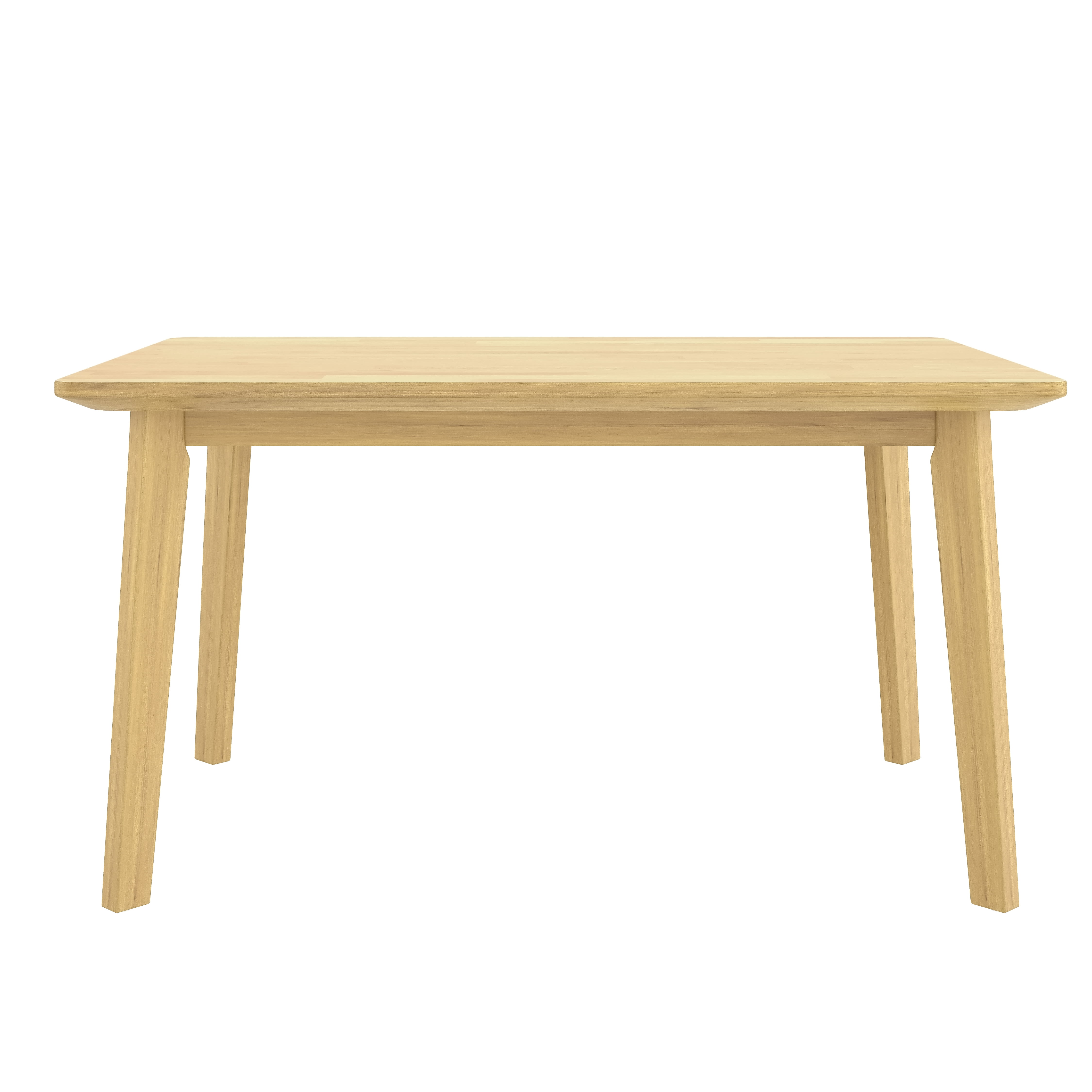 Euroco 47" Farmhouse Dining Table for 4,Wooden Rectangular Kitchen Table with Wood Frame for Dining Room,Kitchen Living Room,Natural