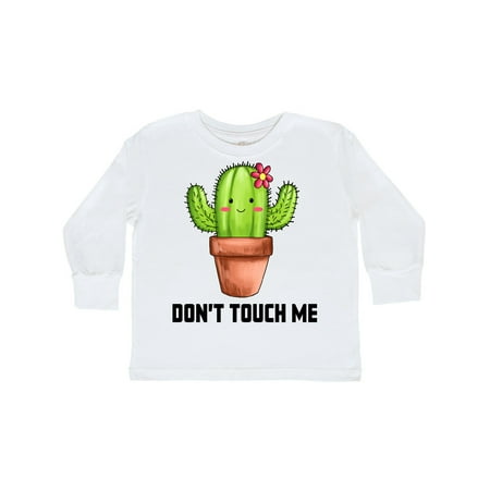 

Inktastic Cute Cactus Dont Touch Me Gift Toddler Boy or Toddler Girl Long Sleeve T-Shirt