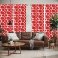 thumbnail image 2 of Ambesonne Flower Window Curtains, Seasonal Romantic Spring, Each 28" W x 84" L, Pale Pink Vermilion, 2 of 5