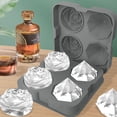 thumbnail image 3 of Tray Mikiwon Rose Trays With Covers 2 Cavity Silicone Rose Ice Tray & 2 Ice Maker Easy Release Large Form For Chilled W Shape And Store Silicone Tray Baby Cubes Food Storage Freezer Trays for Storage, 3 of 3