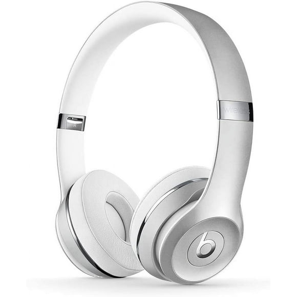 Restored Beats Solo3 Wireless On-Ear Headphones - W1 Chip, Class 1 Bluetooth, 40 Hours of Listening Time, Built-In Microphone and Controls - (Silver)