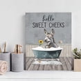 thumbnail image 5 of HFDF Donkey Bathroom Decor Wall Art Funny Donkey Sitting Bathtub Poster Farmhouse Donkey Bathroom Picture Print Painting Wall Décor for Bathroom Toilet Artwork 20x24inch Framed, 5 of 7