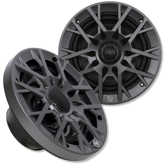 6.5" 100W RMS Coaxial 2-Way Marine Speakers Pair w/ RGB LED Lights  | APSW-654SP