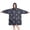 Dark Blue Sun-1, variant on Wearable Oversized Blanket,Dark Blue Sun Moon Star Eye Planet Pattern Wearable Blanket Hoodie for Adults,Cozy Hooded Blankets with Super Pockets,Super Warm Fuzzy Pullover for Women & Men