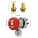 thumbnail image 3 of Adaptador de conector rápido WINOMO AC R134A ajustable, alto y bajo, 1/4" SAE HVAC, 3 of 7