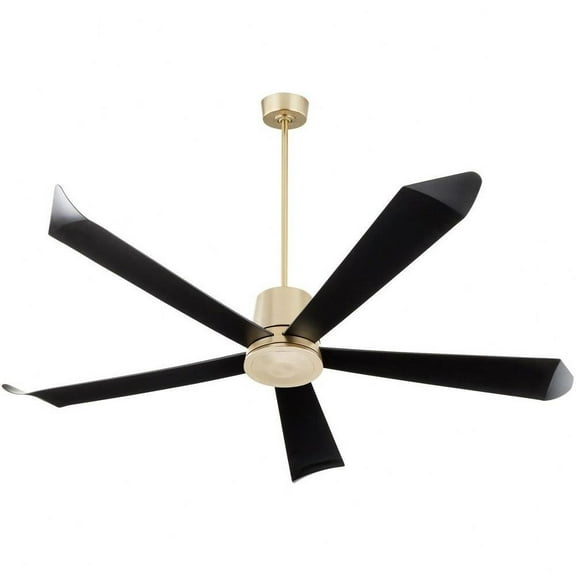 Godley Close Patio Fan in Soft Contemporary Style-15.8 inches Tall and 72 inches Wide-Aged Brass Finish Bailey Street Home 183-Bel-4636917