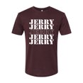 thumbnail image 2 of Wild Bobby Jerry Springer 90's TV Talk Show Host Jerry Jerry Chant Famous People Mens Premium Tri Blend Tee, Cardinal, Small, 2 of 6