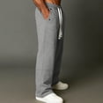 thumbnail image 6 of Joggers Ndbuld Men's Solid Color Casual Sports Elastic Waist Drawstring Pocket Fashionable Pants Gray L, 6 of 8