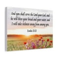 thumbnail image 2 of Bible Verse Canvas And You Shall Serve the Lord Exodus 23:25 Scripture Wall Art Christian Home Decor, 2 of 12