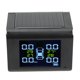 thumbnail image 3 of TPMS solar alarma de alta precisión Pantalla LCD Sistema de monitoreo de presión de neumáticos Señal estable fácil de leer Universal con 4 sensores externos para automóviles ANGGREK Otros, 3 of 8