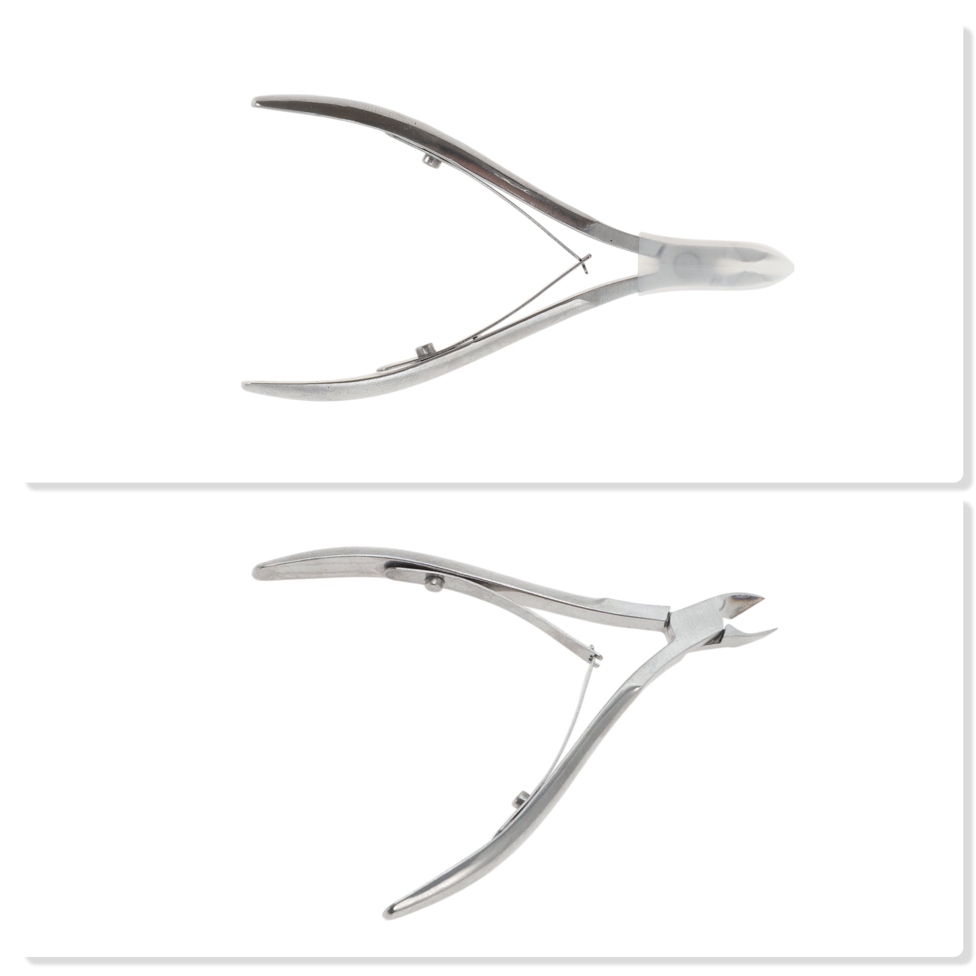 Unique Bargains 4pcs Portable Nail Clippers Set Toenail Clippers Silver Tone 2.36"