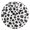 Black, variant on Black and White Dotted Pattern Wall Clock 10in Round Artistic Oil Painting Home Decor Desk Table Clock