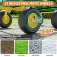 thumbnail image 6 of 1200 Lbs Steel Garden Cart, Heavy Duty Garden Wagon Cart Pullable on Wheels, Metal Yard Utility Wagon Carts with 10" All Terrain Tires, Mesh Removable Sides and 180°Rotating Handle, 6 of 10