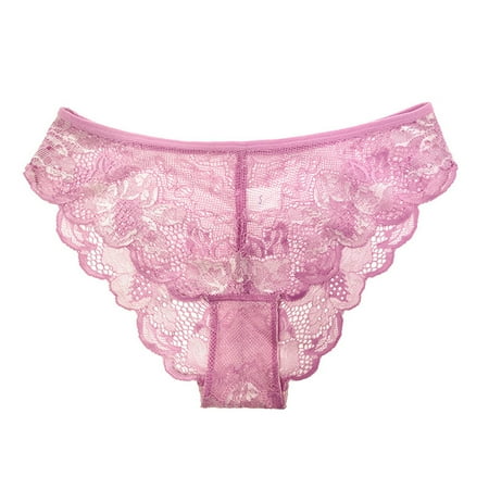 

New Women Sweet Panties Women Panties Pink Lace Transparent Hollow Out Underwear Comfort Seamless Low Waist Briefs Lingerie Lenceria Thong