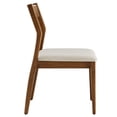 thumbnail image 5 of Modway Solara Fabric Wood Dining Side ChairsSet of 2 in Walnut Heathered Weave Beige, 5 of 10