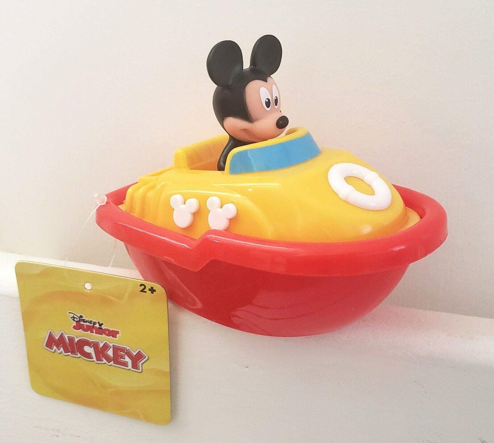 Disney Mickey Mouse Water Swimmer Bath Time Bathtub Wind-Up Summer Pool FUN NEW 