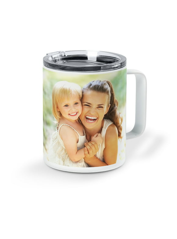 Walmart Custom White Stainless Steel Insulated Coffee Mug 10oz