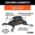 thumbnail image 2 of CURT Q24 5th Wheel Hitch and Towing Parts and Sets, 24,000 lbs Tow Capacity for Ram, 2 of 7