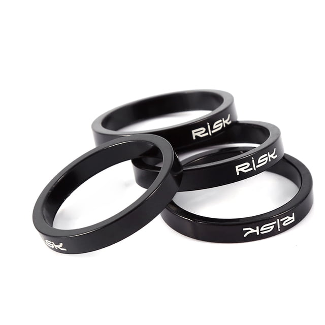 Headset Spacer Aluminium Headset 4pcs Aluminium Alloy Bike Spacers Stem Riser Bicycle Fork Washers Headset Spacers For