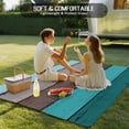 thumbnail image 4 of Outdoor Rug 6x9 ft Farmhouse Rustic Wood Texture Waterproof Outdoor Patio Rug Mat Non Slip Outside Area Rugs Carpet for RV,Camping,Porch,Deck,Pool,Balconybackyard,Aqua Blue Grey, 4 of 9