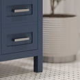 thumbnail image 5 of Ayna Decors Rooh 48 Inch Navy Blue Vanity Cabinet with Sink in Brushed Nickel Hardware - Quartz Countertop, 5 of 10