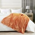 thumbnail image 7 of Home Soft Things Plain Faux Fur Throw - Burnt Orange - 60" x 80", 7 of 7