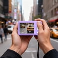 thumbnail image 7 of W & O Q3 Portable 16x Digital Zoom 48 MP CCD Point & Shoot Digital Camera with 32GB SD Card, Purple, 7 of 7