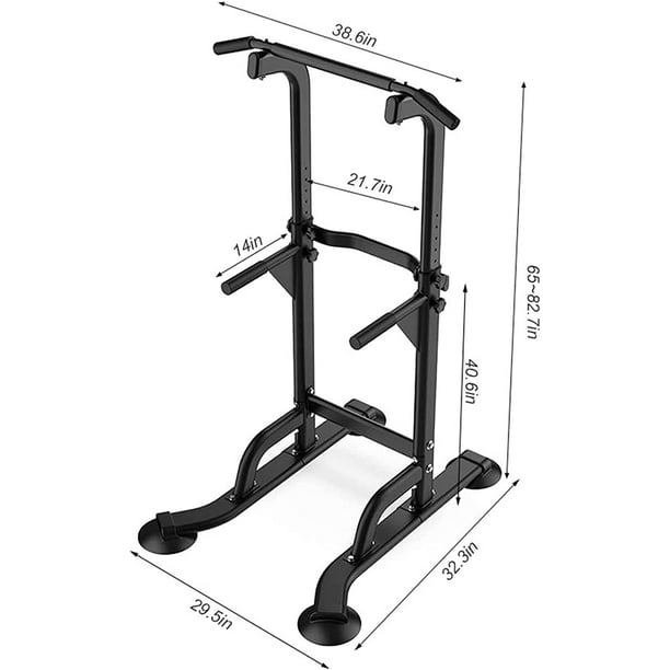 TLSUNNY Power Tower with Bench, Pull Up Bar Dip Station, Power Tower Dip  Station, Training Workout Equipment, Height Adjustable Pull Up Tower