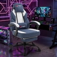 thumbnail image 6 of Walsunny Ergonomic Gaming Chair, Office Chair with High Back and Lumber Support, Swivel Racing Chair with Adjustable Pillows and Footrest, Blue, 6 of 7