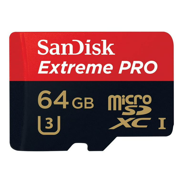 vores tigger Intervenere SanDisk Extreme Pro Memory Card Micro SDXC UHS-I U3 A2 V30 64GB Nintendo  Switch Micro SD Card with Adapter - Walmart.com