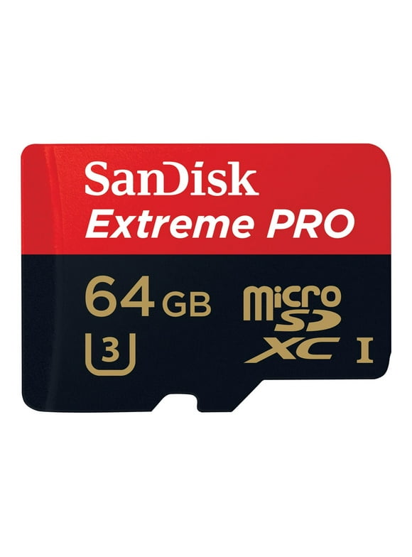 SanDisk Extreme Pro Memory Card Micro SDXC UHS-I U3 A2 V30 64GB Nintendo Switch Micro SD Card with Adapter
