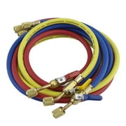 CNMODLE 3Pcs/Lot 1.5 Meters 600 PSI Charging Hoses Tube With Ball Shut Valve AC Air Conditioner Refrigerant R410a R134a