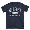 thumbnail image 1 of Millbury Massachusetts Classic Established Men's Cotton T-Shirt, 1 of 1